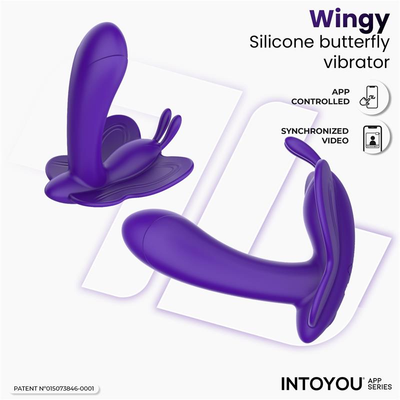 Wingy Estimulador Mariposa Con App Púrpura