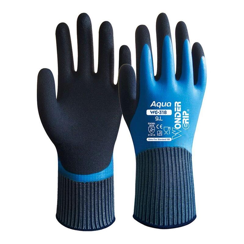Wonder Grip Aqua Wg-318 Latexhandschuh M 8 Repelente Al Agua Retail
