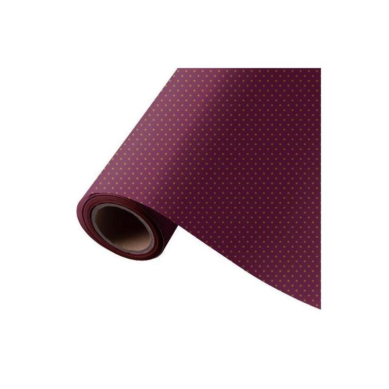 Wonder Wrapper Papel De Regalo Bobina 62cm X 70m Todo Año Burdeos / Rombos Oro