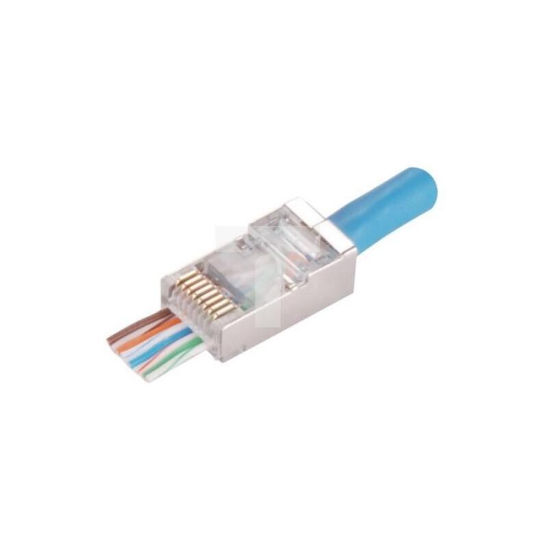 Wtyk Przelotowy Rj45 Stp Kat.5e (Opakowanie 100 Sztuk)