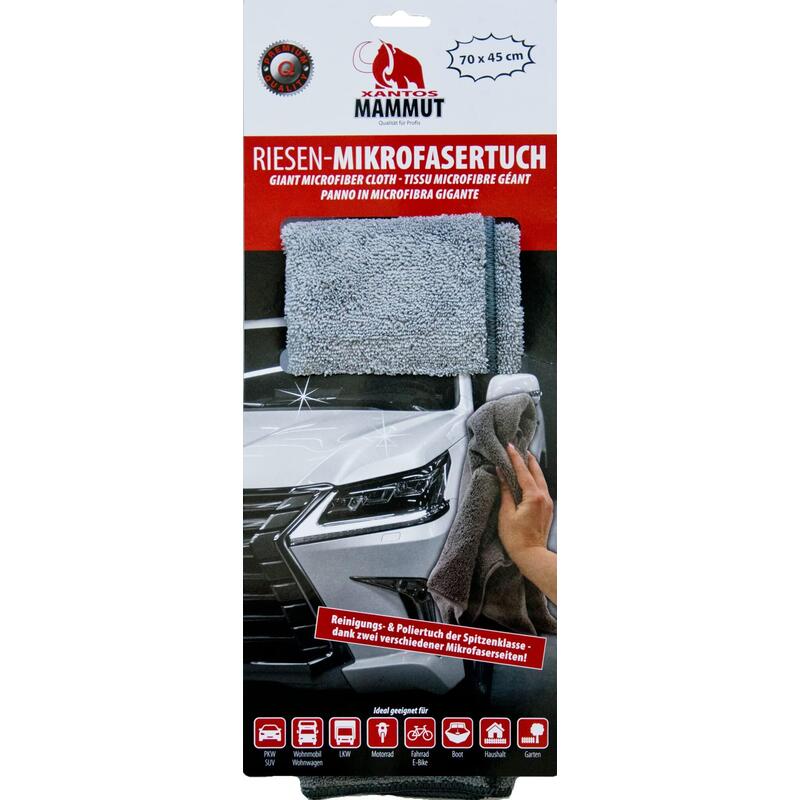 Xantos Mammut Riesen-Mikrofaser-2-Páginas-Polishtuch 45x