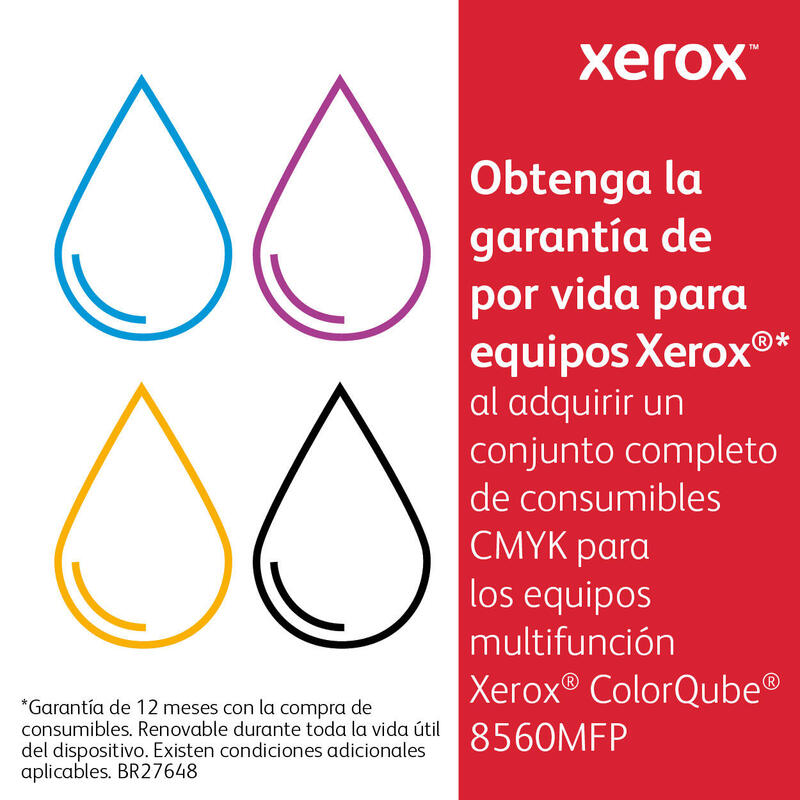 Xerox Tinta Sólida Negra Genuina 8560mfp/8560 (6.800 Páginas)
