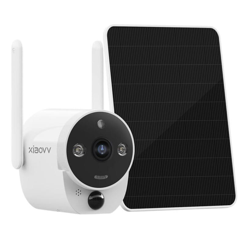 Xiaovv B6 Fullhd 2mp Panel Solar Wifi Blanco - Cámara De Seguridad