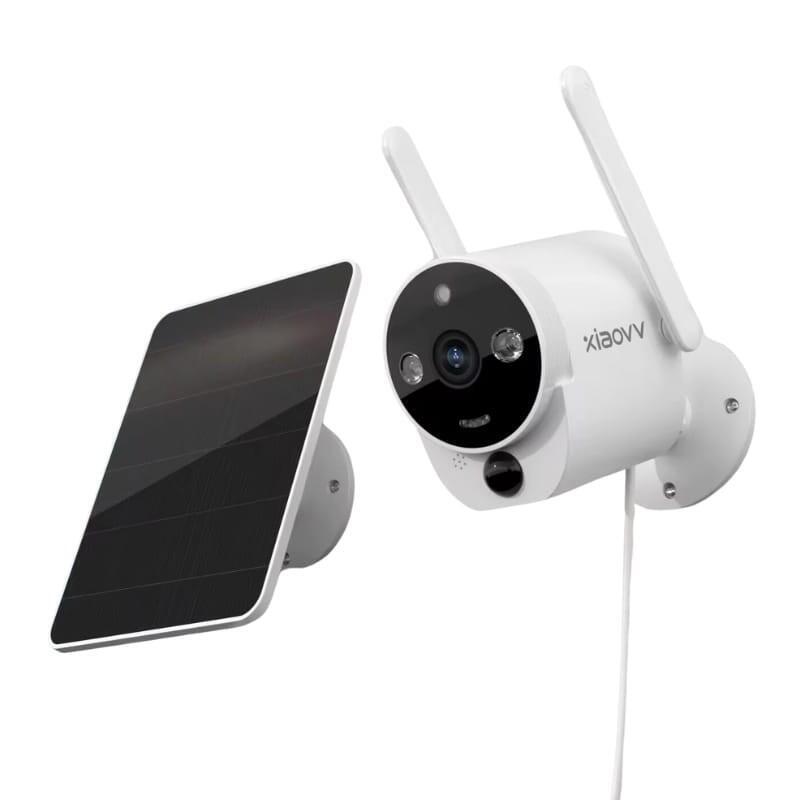 Xiaovv B6 Fullhd 2mp Panel Solar Wifi Blanco - Cámara De Seguridad