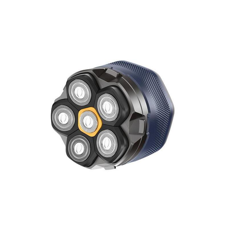 Xo Afeitadora Rotatoria - 6 Cuchillas Flexibles - Uso A Una Mano - Cabezal Magnetico - Bateria 1400mah Hasta 4h - Apta