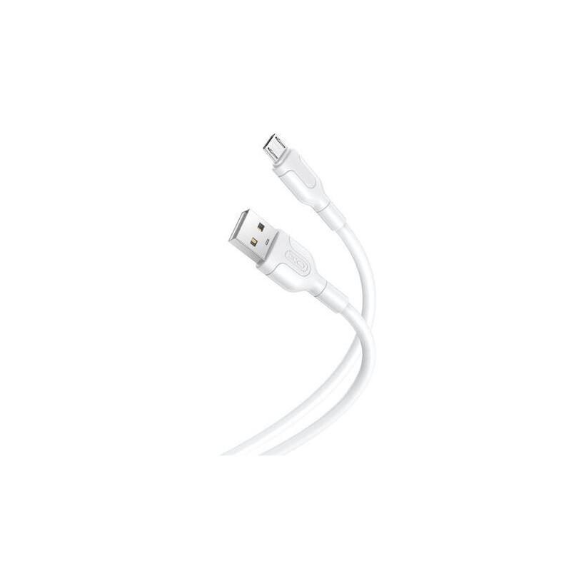 Xo Cable De Carga Y Transmision De Datos - Longitud 1m - Conector Micro Usb - Silicona Suave Y Duradera - Alta Velocidad 5v, 21a - Color Negro