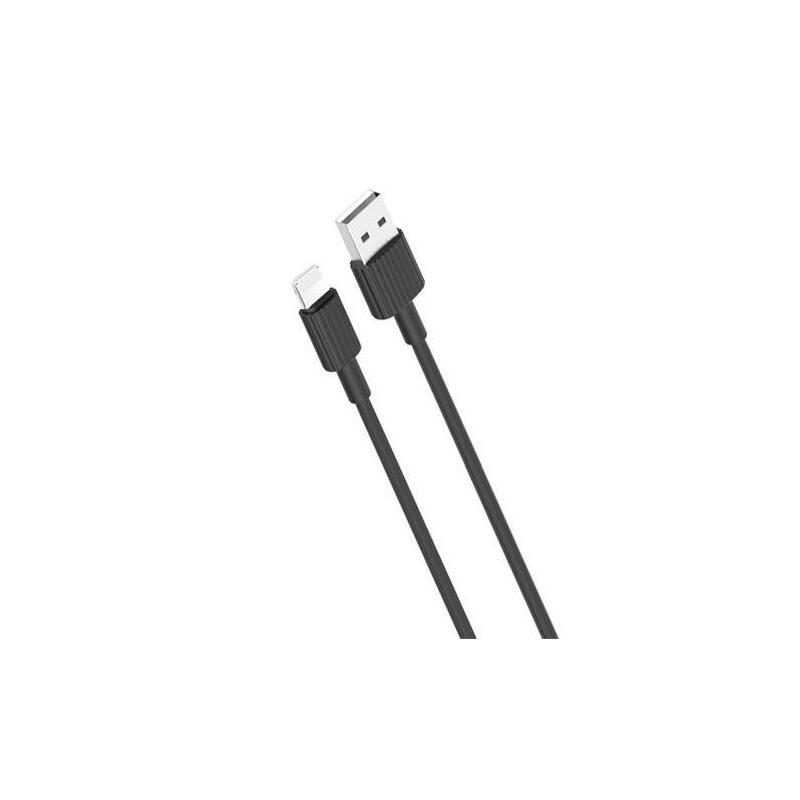 Xo Cable Nb156 Silicona Usb - Lightning - 2.4a - 1m - Color Negro
