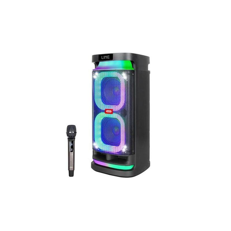 Xo F58 Altavoz Karaoke - Bluetooth - 40w - Iluminacion Rgb - Microfono Inalambrico Incluido - Entrada Para Instrumentos