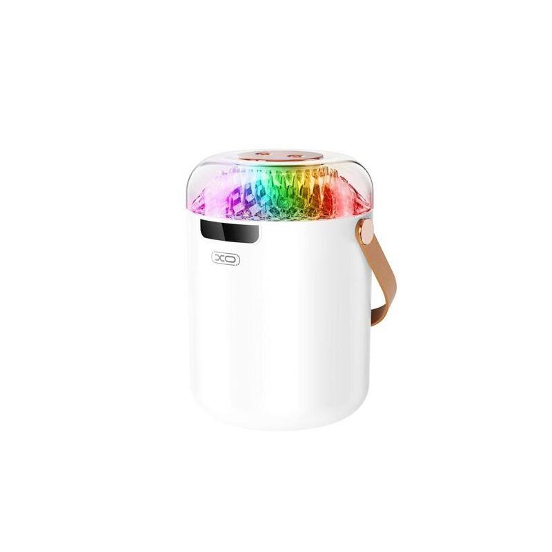 Xo Hf13 Humidificador - 5 Modos De Pulverizacion - Bateria 500mah - Capacidad 1.5l - Rgb - Blanco