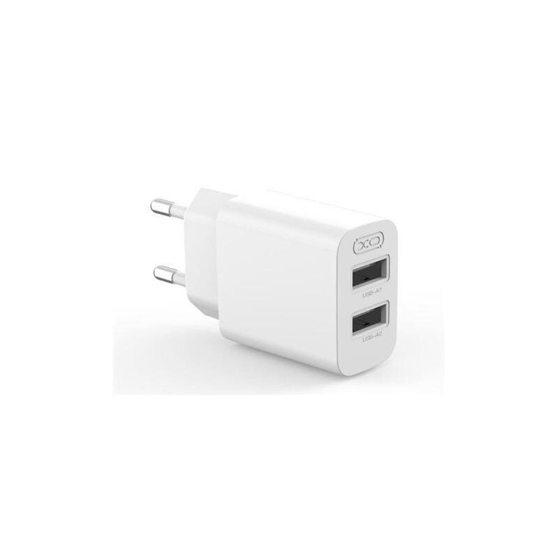 Xo L109 Cargador De Pared 10w - Carga Rapida - 2xusb-A - Blanco