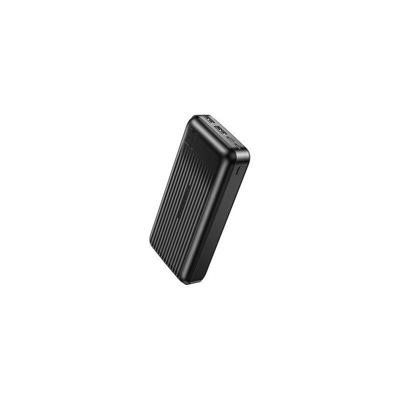 Xo Powerhouse 20000 - Capacidad 20000mah - Pantalla Lcd - Salida Usb X 2, 5v/2a - Entrada Micro Usb Y Tipo C - Facil Transporte - Carga Rapida - Resistente - Color Negro
