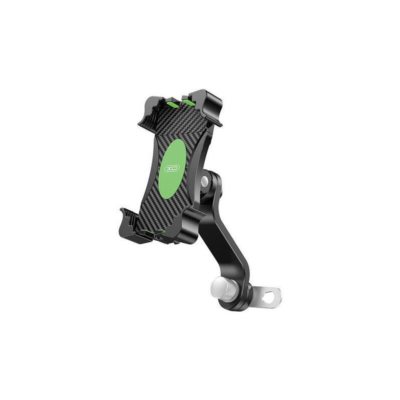 Xo Soporte Universal Para Telefonos En Motocicletas - Ancho De Apertura 65-100mm - Giro 360º - Longitud 118x270mm - Peso 219gr - Adecuado Para Motocicletas Electricas O Motorizadas - Color Negro