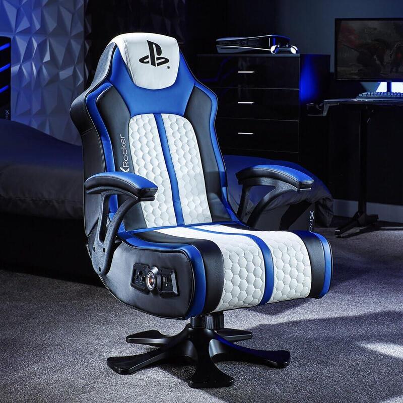 Xrocker Gaming Sessel Azul-Wei Playstation 2.1 Audiosystem