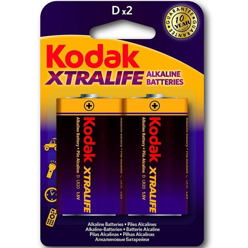 Kodak Xtralife Pila Alcalina D Lr20 Blister*2
