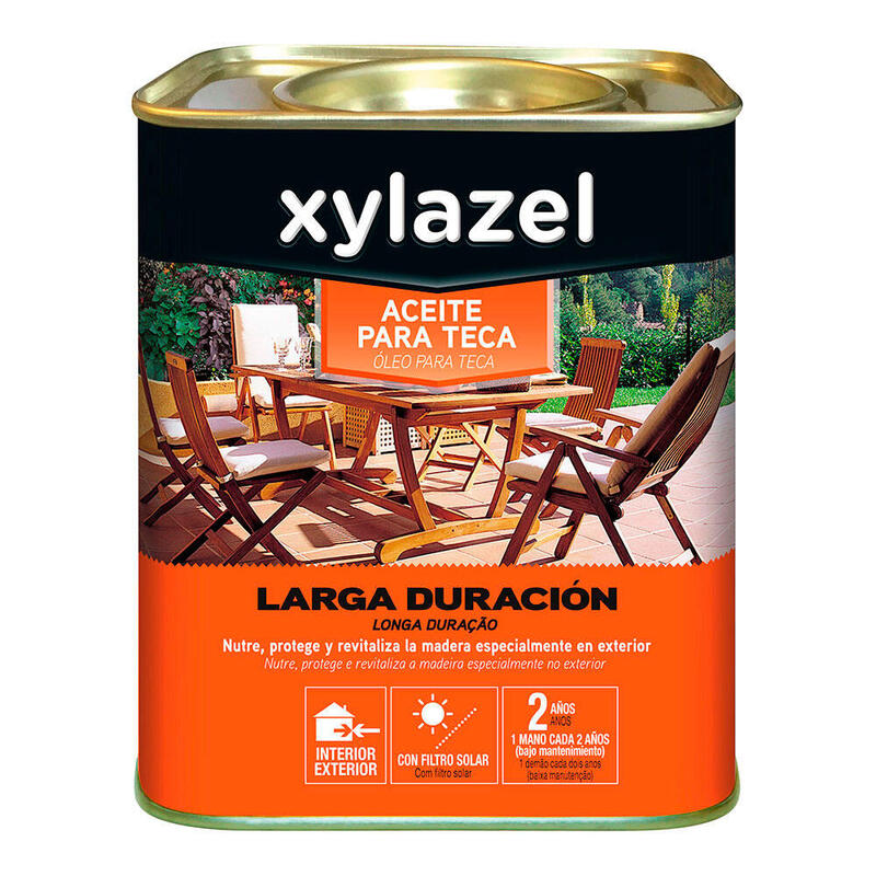 Xylazel Aceite Para Teca Larga Duracion Color Nogal 0.750l 5396296