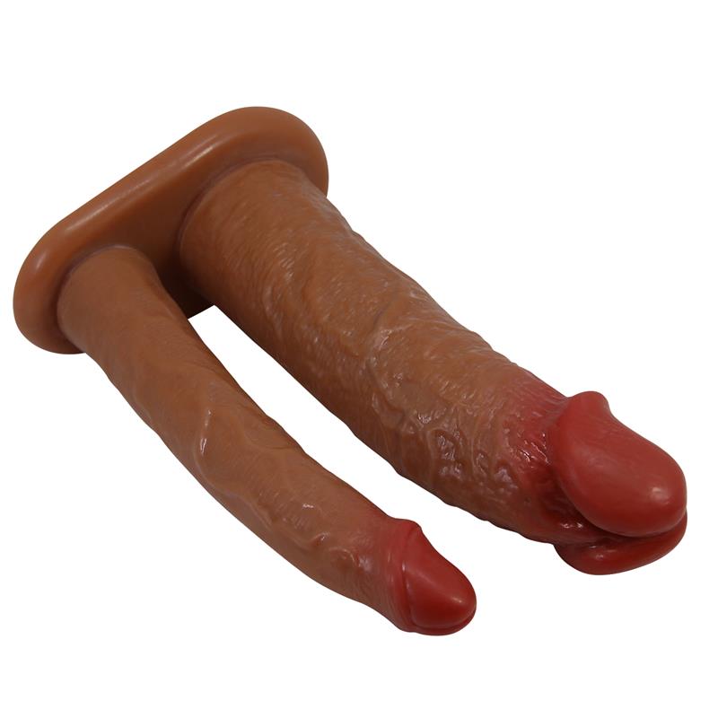 Pretty Love - Yairon Funda Para Pene Doble Con Extensión De 4 Cm Mulato