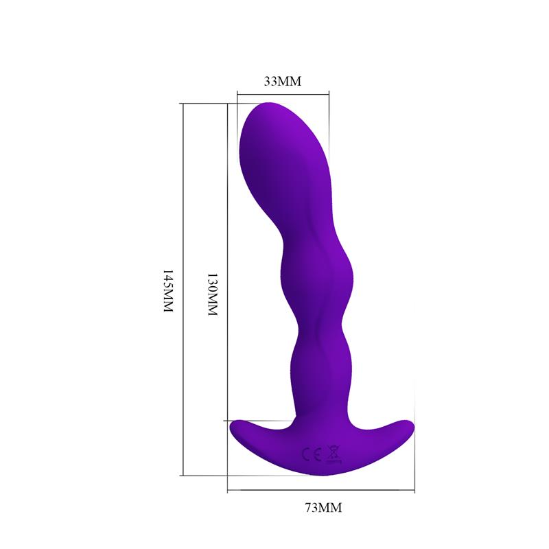 Yale Plug Anal Con Vibración Púrpura