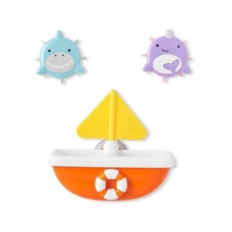 Zabawki Do Kapieli Zoo Tip & Spin Boat