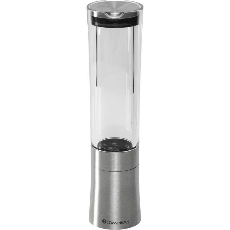 Zassenhaus Pepper Mill Koblenz Stainless Steel / Acryl, 21 Cm
