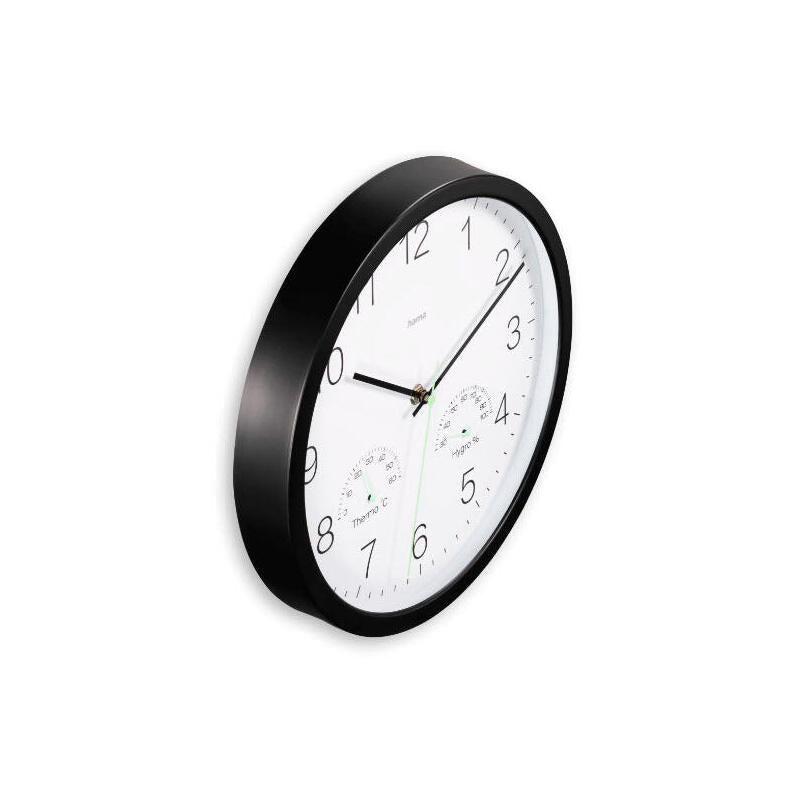 Zegar Scienny 30cm Santorini Negro