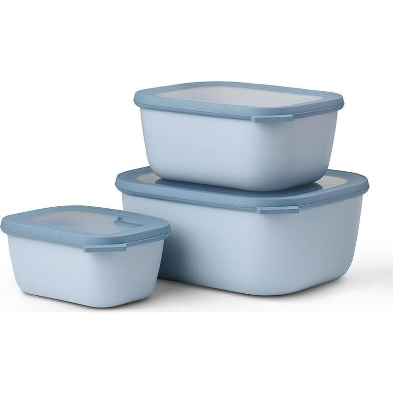 Zestaw 3 Misek Cirqula Prostokatna 750 1500 3000 Nordic Blue 106271015700