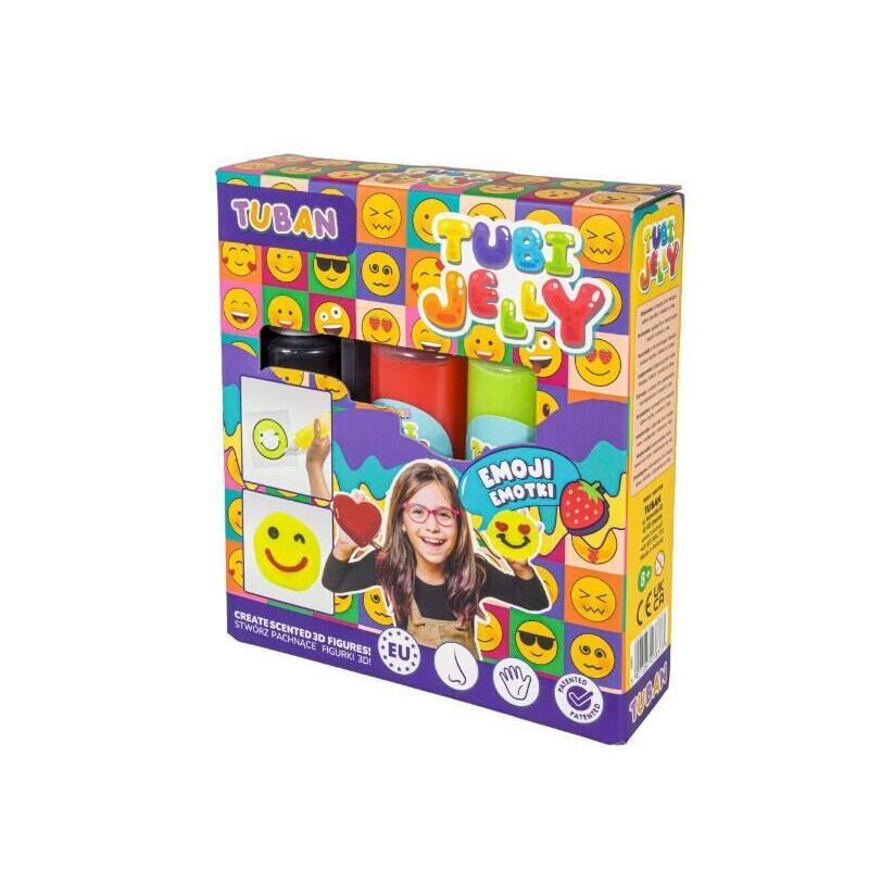 Zestaw Tubi Jelly Emotki 3 Kolory