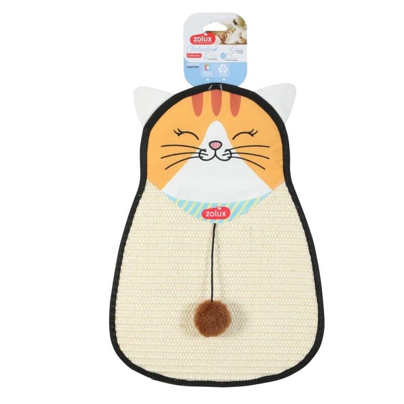 Rascador Para Gatos Zolux, De Sisal, Con Juguete Chatouille, 54 Cm.