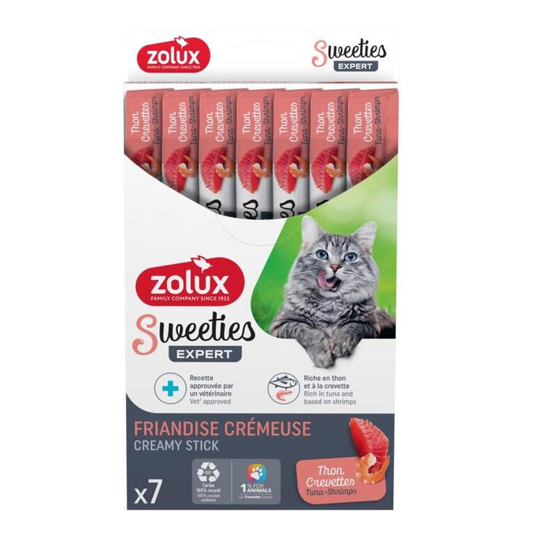 Zolux Sweeties With Tuna And Shrimp - Goma Para Gatos - 7x14g