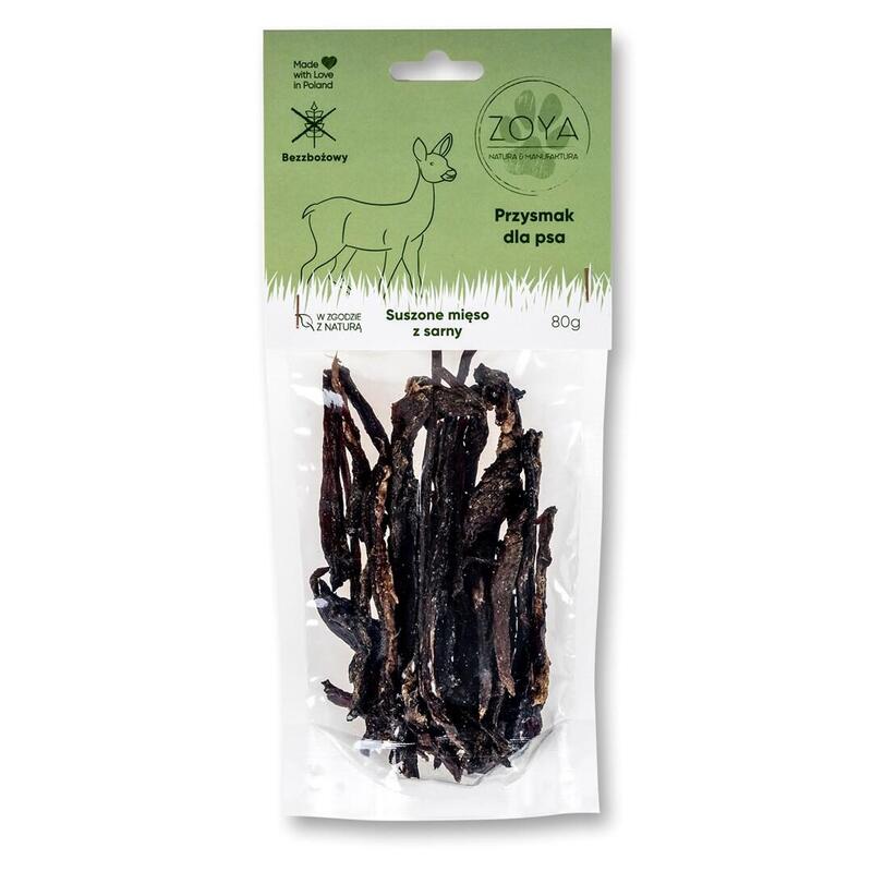 Zoya Dried Deer Meat - Premio Para Perros - 80g