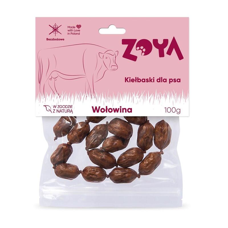 Zoya Beef Sausages - Premio Para Perros - 100g