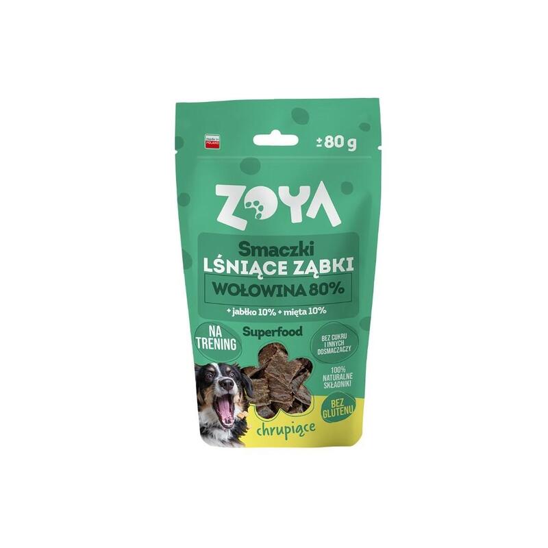 Zoya Shiny Teeth Beef - Premio Para Perros - 80g