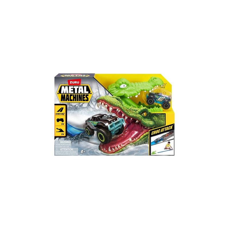 Zuru Metal Machines - Spielset Krokodilangriff Rennbahn + Auto 6718