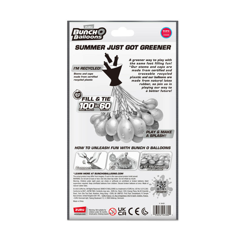 Zuru Bunch O Globos Globos De Agua Fiesta Tropical Paquete De 100 Juguetes Acuáticos 56480uq1