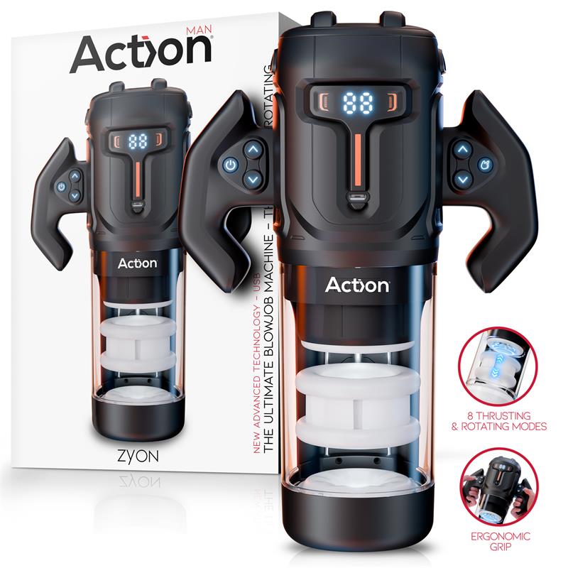 Zyon Masturbador Automático Avanzado Con Up And Down Y Rotación