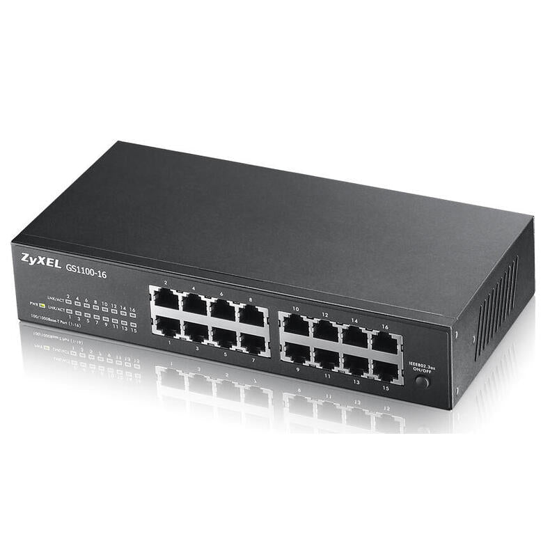 Zyxel Switch 16ptos 16x Ge Gs1100-16 V2